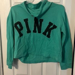 PINK half cropped sweater.